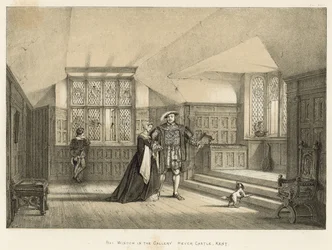 Erker in de galerij, Hever Castle, Kent