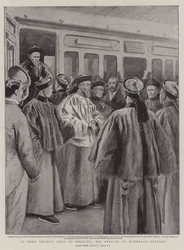 Bezoek van Li Hung Chang aan Engeland, zijn aankomst op Waterloo Station