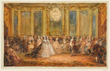 Receptie in de Spiegelzaal van Versailles