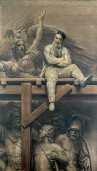 François Rude Werkend aan de Arc de Triomphe, 1893
