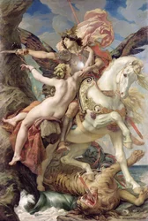 De bevrijding: Ruggiero en Angelica, 1876