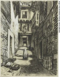 Een straat in Toledo