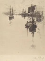 Onder Chestnut St. Bridge, Philadelphia, 1884
