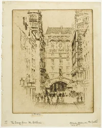 Ingang van het Savoy Hotel