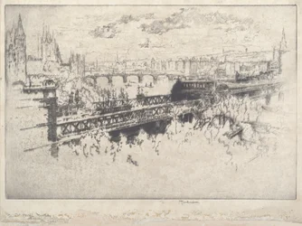 Londen over Charing Cross Bridge
