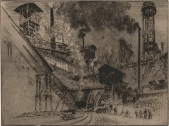 Mond van de mijn, Ruhrort bij Oberhausen