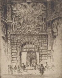 Puerta Visagara, Poort van Madrid, Toledo, 1904