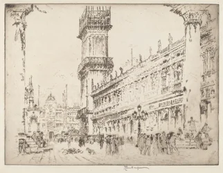 Herbouw van de Campanile, Venetië, No.II