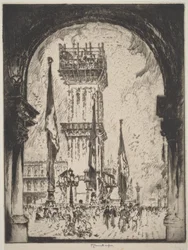 Herbouw van de campanile, Venetië, nr. I