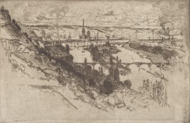 Rouen, vanaf Bon Secours, 1907