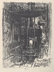 Een geweer vormen uit een staaf, 1917