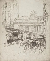 De benadering van Grand Central, New York, 1919