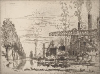 Het Brusselse Kanaal, Een Moderne Hobbema, 1910