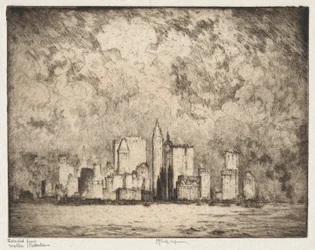 De stad in 1915