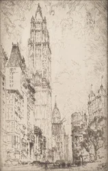 Het Woolworth-gebouw, 1915