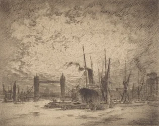 Tower Bridge, Avond, 1905