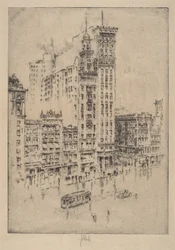 Union Square, regenachtige dag