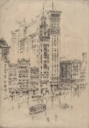 Union Square, regenachtige dag