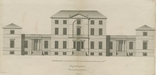 Sandon Hall: gravure, nd [1769-1771]