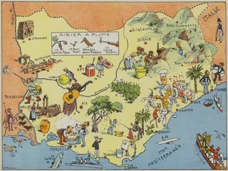 Provence, Graafschap Nice, Graafschap Venaissin, en Prinsdom Orange