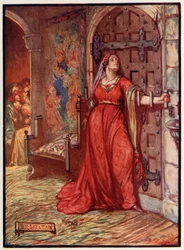 Catherine Douglas die de deur verspert