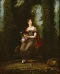 Vrouwelijk portret, ook geïnterpreteerd als portret van Madame de Staël