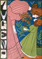 Moeder en kind omhelzen, uit Jugend, 3 oktober 1896