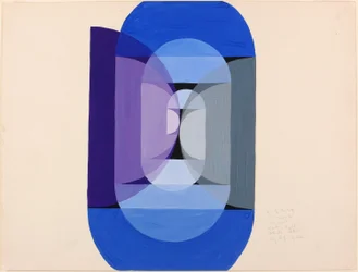 Blauw Grijs Violet Wiel (uit de serie, de Wiskundige Basis van de Kunsten)