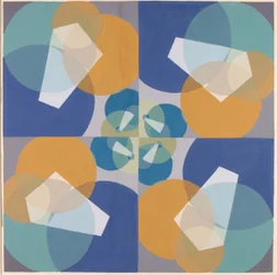 Groene vierkanten (uit de serie, de wiskundige basis van de kunsten)