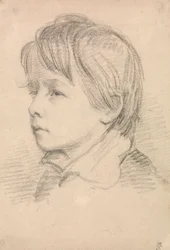 Schets van de broer van de kunstenaar, kapitein Michael Atwell Slater