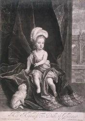 William, hertog van Gloucester, als kind