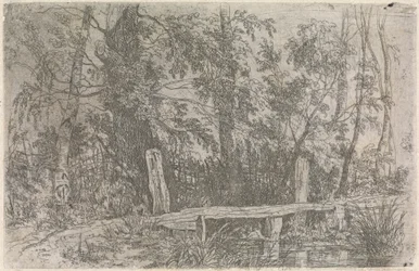 Landschap met brug