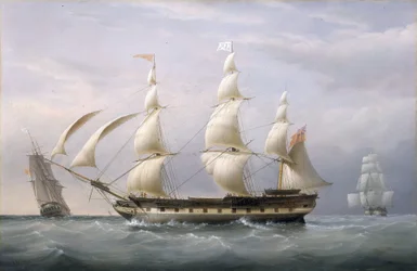 Het schip van de Oost-Indische Compagnie 