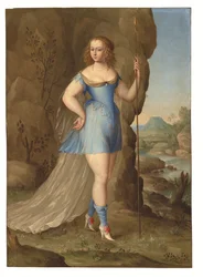Een krijger (olieverf op koper)