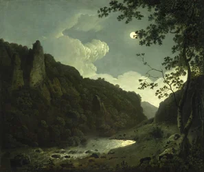 Dovedale bij maanlicht