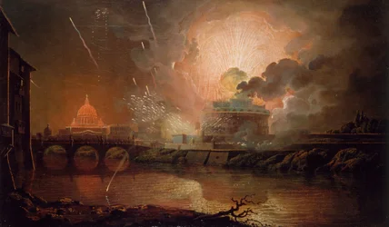 Vuurwerkshow bij het Castel Sant Angelo