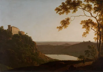 Meer van Nemi, zonsondergang