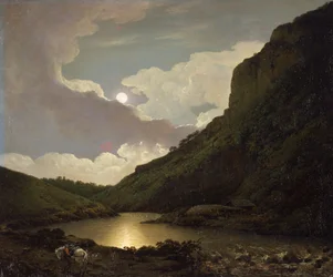 Matlock Tor bij maanlicht