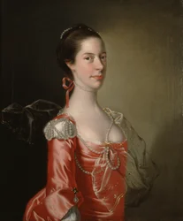 Portret van een dame, ca. 1760 (olieverf op doek)