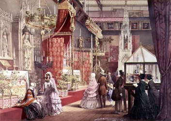 Grote Tentoonstelling: Middeleeuwse Hof, ontworpen door Pugin, 1851