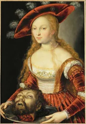 Salome met het hoofd van Johannes Baptist ...