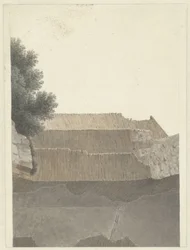 Deel van het Gewelf van de Tempel van Minerva Medica in Rome