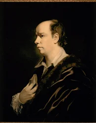 Oliver GOLDSMITH, Portret ca. 1770 (olieverf op doek)