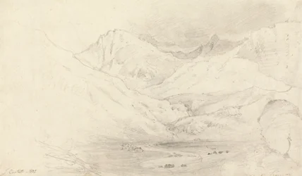 De vallei van Nant Ffrancon, Caernarvonshire