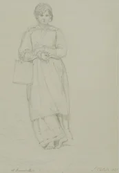Jong meisje met melkkan, 1831