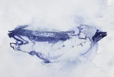 Abstracte Blauwe Vogel
