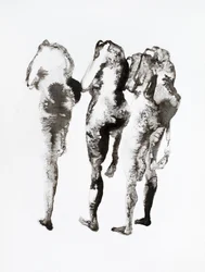 Drie inktfiguren