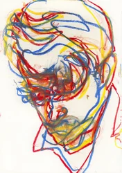 Levendig abstract hoofd
