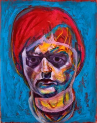 Levendig abstract portret