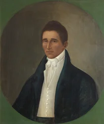 Portret van een heer - Daniel Coker, ca.1805-c.1815 (olieverf op doek)